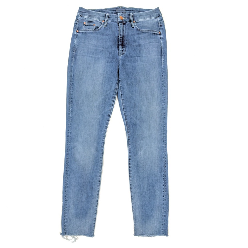 Mother Denim High Waisted Looker Ankle Fray in Everything We Keep Wash Size 27